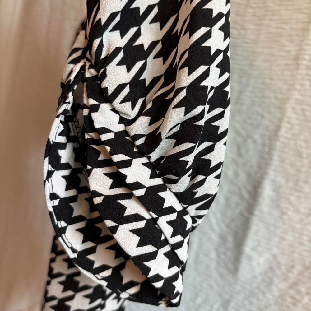 41 Hawthorn Houndstooth Blouse black & white - Picture 3 of 8